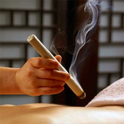 Moxibustion moxa stick treatment