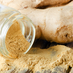 Ginger root and ginger powder